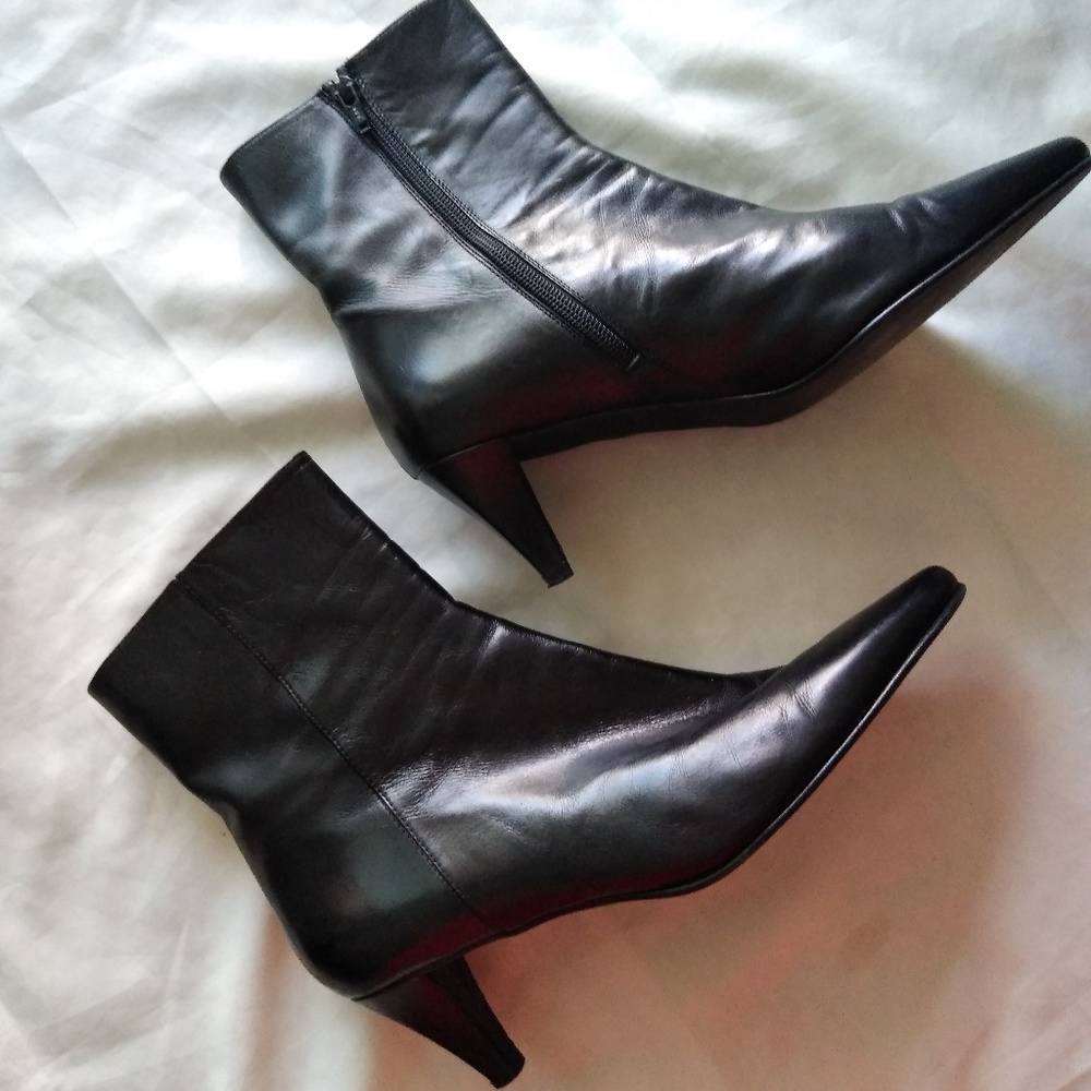 Stuart Weitzman Black Booties , Size 8.5 - image 1